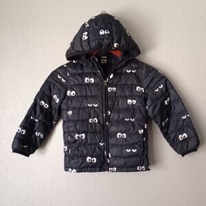 Gap Kids Eye Expressions Puffer Jacket 5Y